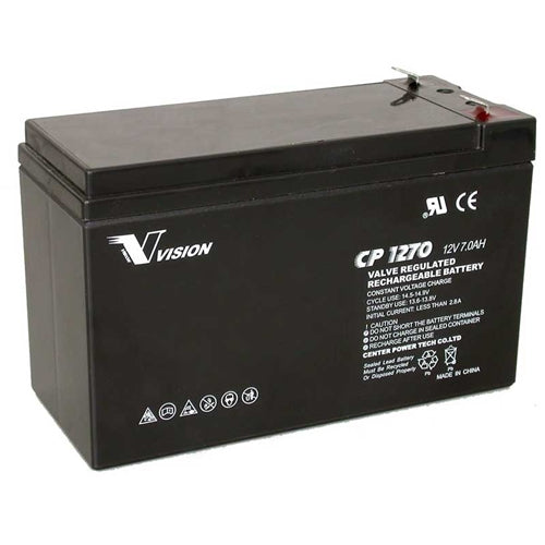 PM0019: 12V 7AH SLA Battery, .250 Terminal (T2) - QTY:1