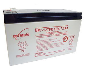 PM0051:  ENERSYS GENESIS NP7-12FR SEALED LEAD BATTERY 12V 7AH