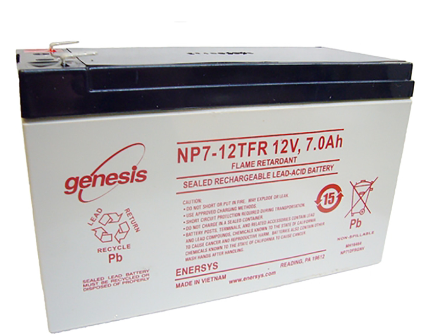 PM0051:  ENERSYS GENESIS NP7-12FR SEALED LEAD BATTERY 12V 7AH